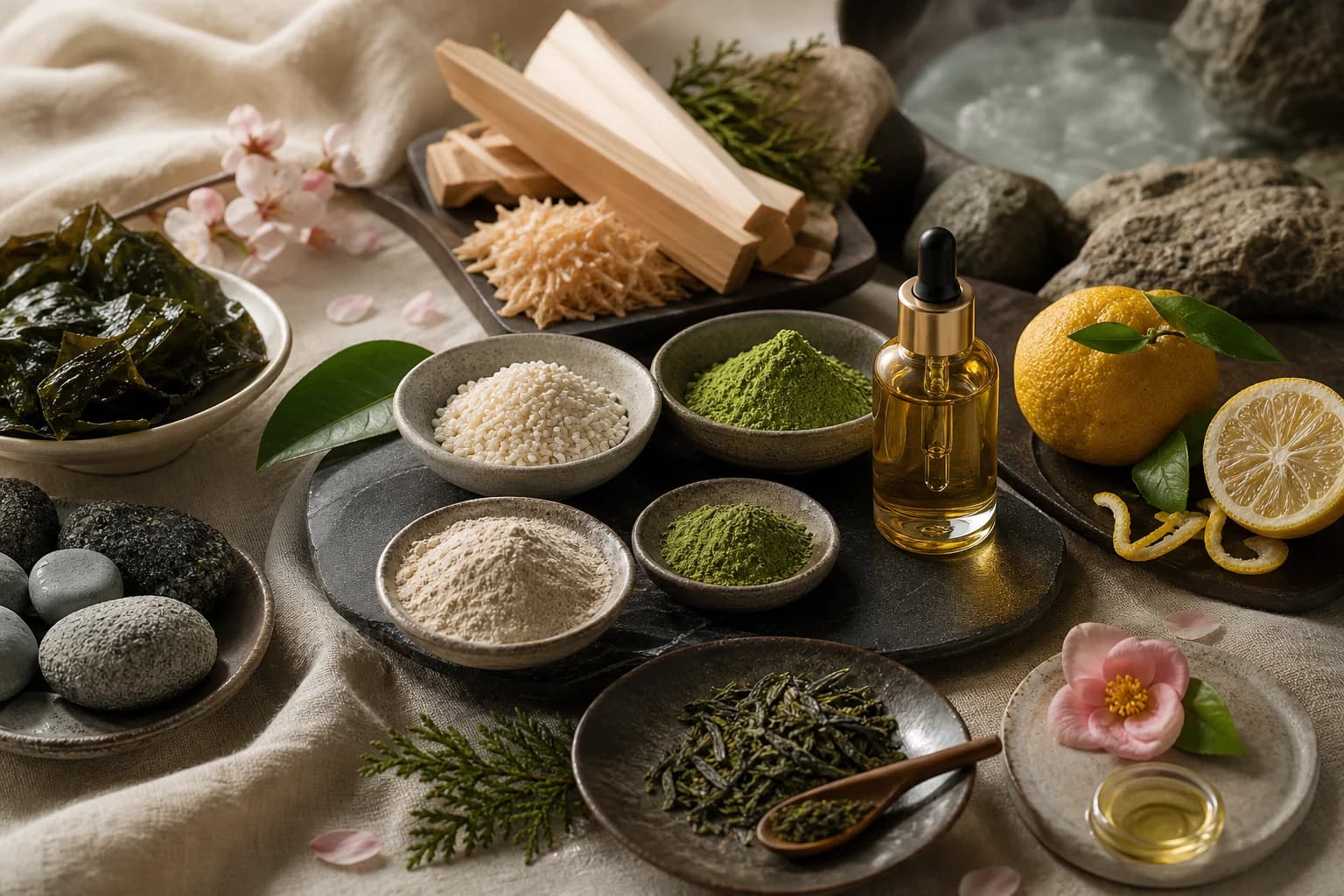 Japanese rice, koji, and botanical ingredients for product development